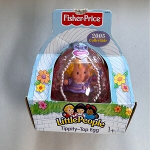 Add on $6 Fisher-Price 2005 Collectible Tippity Top Egg Easter Toy In Package